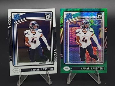 Lot of 2 Kamari Lassiter Texans Rookie Cards RC Optic Green Hyper & Base