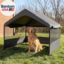 Dog Tent House Outdoor Shade 4'X4'X3' Shelter for Large Medium Pets,Outside Sun