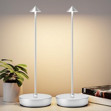 2Pack Rechargeable Cordless Table Lamp, Portable Powered LED Battery 6000mAh ...