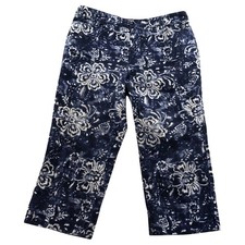 Chaps Denim Womens Capri Jeans Size 10 Floral...