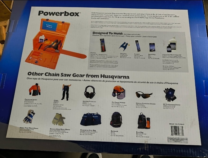HUSQVARNA OEM 576739001 POWERBOX CHAINSAW CARRYING CASE & SCABBARD