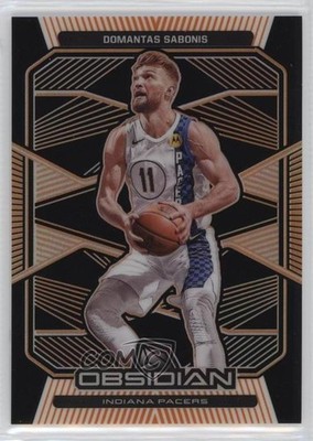 2019-20 Panini Obsidian Electric Etch Orange 10/50 Domantas Sabonis #143 7y2
