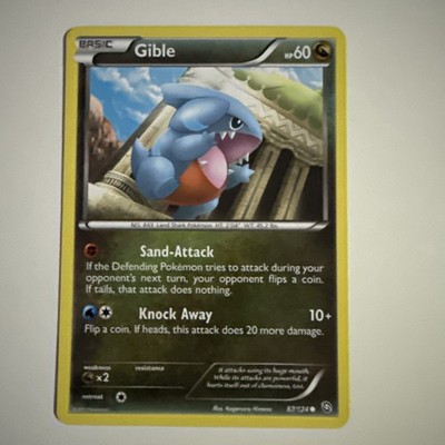 Pokémon TCG Gible Dragons Exalted 86/124 Regular Common Near Mint Zustand