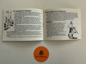 Defender Of The Crown Nintendo Nes Game Instruction Manual UK Version