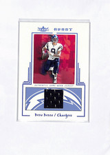 2003 Drew Brees Fleer Avant Materials Blue Game Used GU Jersey /250