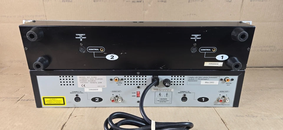 Stanton S-550 Dual CD Player With Remote Unit (NEEDS CONTROL CABLE) - Image 3 of 4