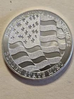 1/2 Oz Silver Round With Beautiful Eagle Reverse From Golden State Mint