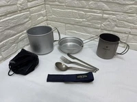 Snow Peak Vintage Titanium Cookware Set Trek 900 Mug 450 SCT-001 Japan Rare