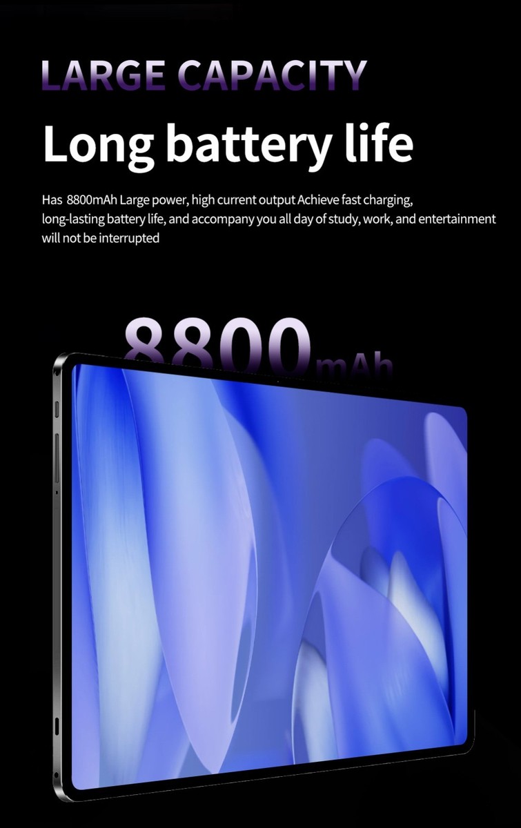 Tablet 10.1 Inch Android 12 Tablet,WiFi Tablets PC,8 GB RAM+256GB