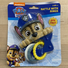 Nickelodeon Paw Patrol Rattle with Rings Baby Toy, 1-18 Months PP59122DT