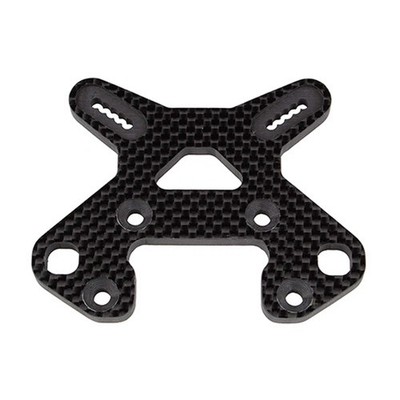 Team Associated RC8B4 FT Front Shock Tower, Carbon Fiber, ASC81503