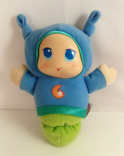 2009 Playskool Blue Lullaby Gloworm Glow Worm 9" Plush Light Up Musical Baby Toy