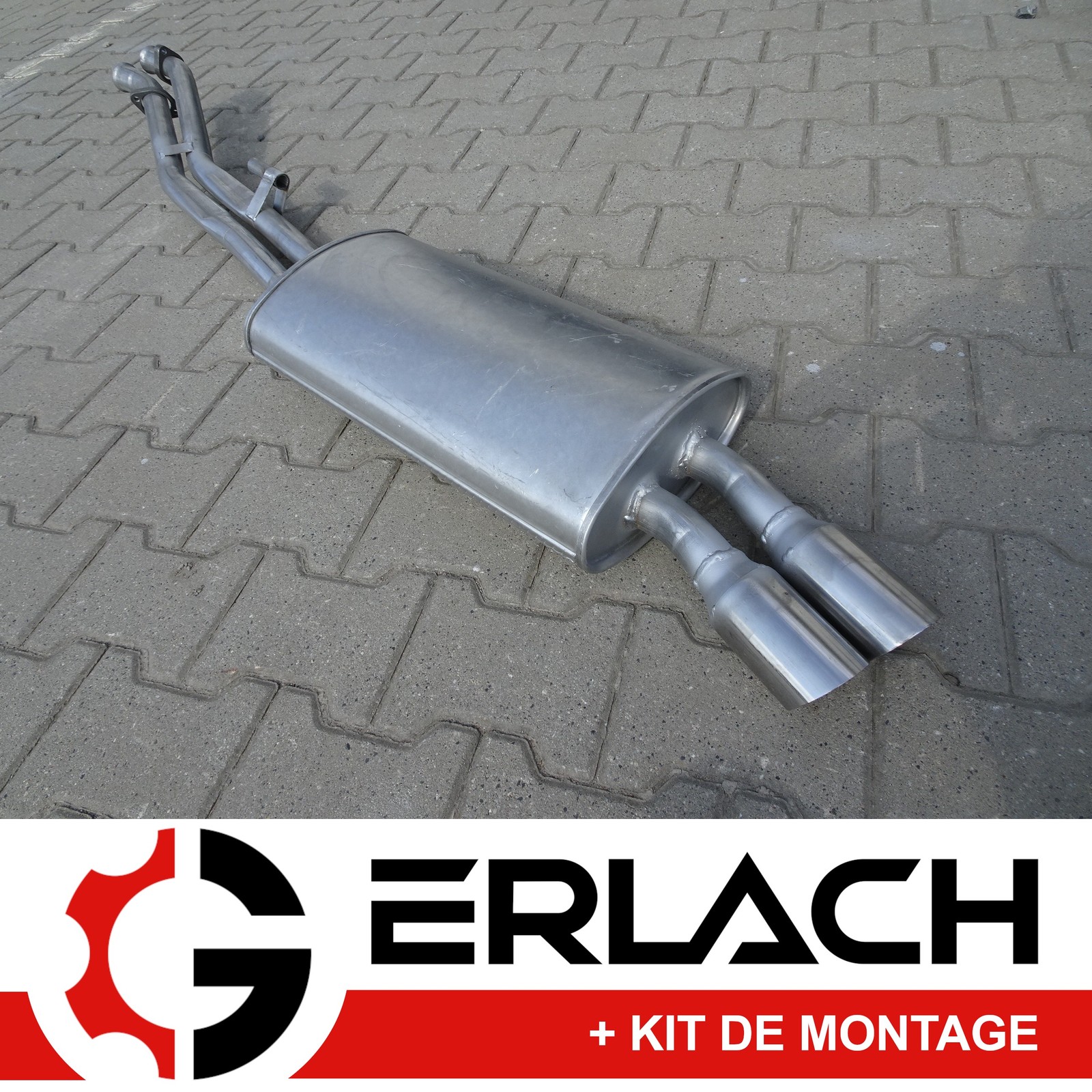 Silencieux arrière pour restaurer BMW E30 320i 325i double sortie