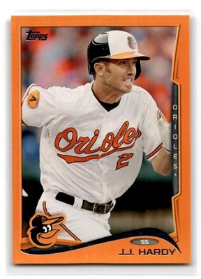 2014 Topps #377 J.J. Hardy Orange #/199
