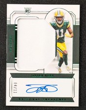 2023 National Treasures Jayden Reed ROOKIE PATCH AUTO GREEN /11 RPA RC Packers