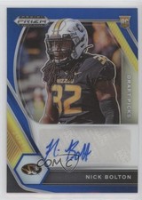 2021 Panini Prizm Draft Picks Blue 9/149 Nick Bolton #DPA-NBO Auto rf2
