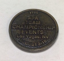 APA Team Championship Events Las Vegas NV Pocket Marker Coin 1996