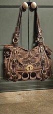 Coach Legacy Vintage Garcia Satchel Bag Choco...