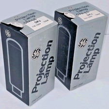 Qty 2 Lot GE DPJ Projection Lamps / Projector Bulbs 115-120v 750w Vintage NOS