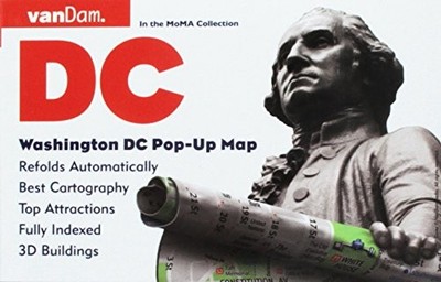 WASHINGTON DC POP-UP MAP BY VANDAM - PATENTED, LAMINATED By Stephan Van NEW