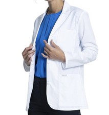 NEW Cherokee Scrubs Women's 28" Consultation Lab Coat CK451 White Size Small