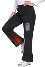 Womens Snow Ski Pants Waterproof Fleece Lined Insulated Softshell Warm Pants 14