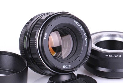 HELIOS 44M-4 f2/58mm KMZ Soviet Lens SLR M42 + Sony E NEX