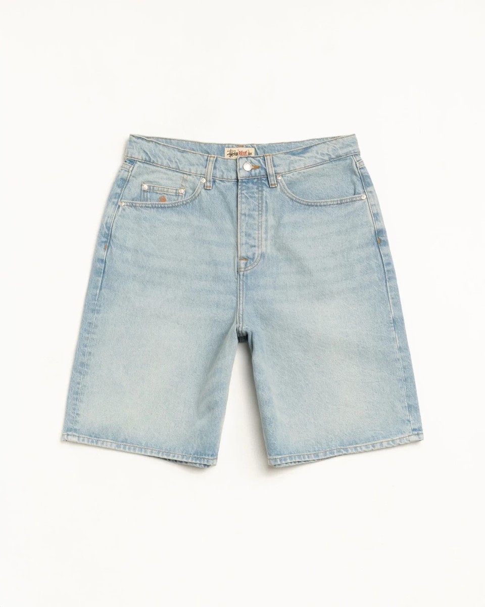 Stüssy Big Ol' Jean Denim Shorts - Light Wash - Size 30 | eBay