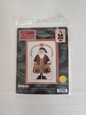 Merry Christmas Santa Janlynn Collector's Counted Cross Stitch Kit 41-101