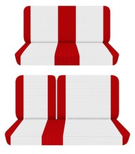 Fits 1951 To 1967 Plymouth Belvedere Ii 2dr Front 60-40 Top And Rear Seat Covers