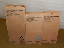 Ricoh Genuine MP C7501 Toner Print Cartridge Set (of 3) CMK OEM C6501 SP