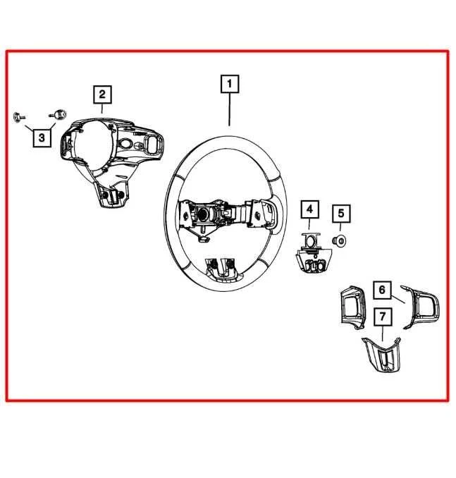 Dodge Challenger SXT 2012-14 3,6 L tracción trasera volante cuero con botones de control Foto 2 de 4