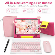 10" IPS Kids Tablet Bundle 32GB Shockproof case  keyboard Wireless Bluetooth  