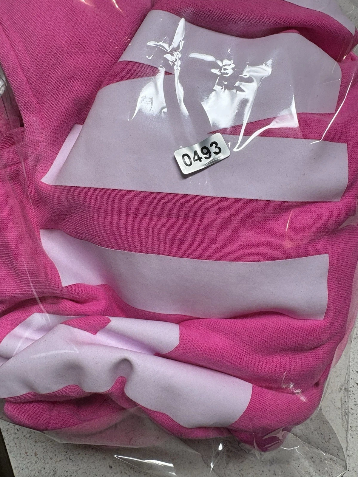 UNDERCOVER Felpa con cappuccio Victoria Secret ROSA cropped rosa caldo nuova con etichetta taglia M