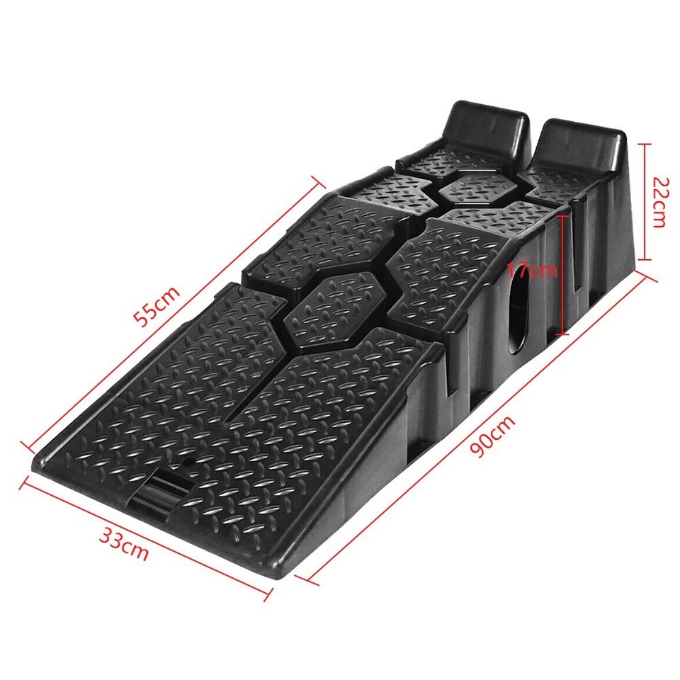Heavy Duty 5 Ton Low Rise Car & Van Ramps Plastic Strong & Heavy Duty ...