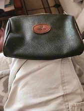 Vintage First Class British Airways Airline Amenity Leather Travel Kit Pouch