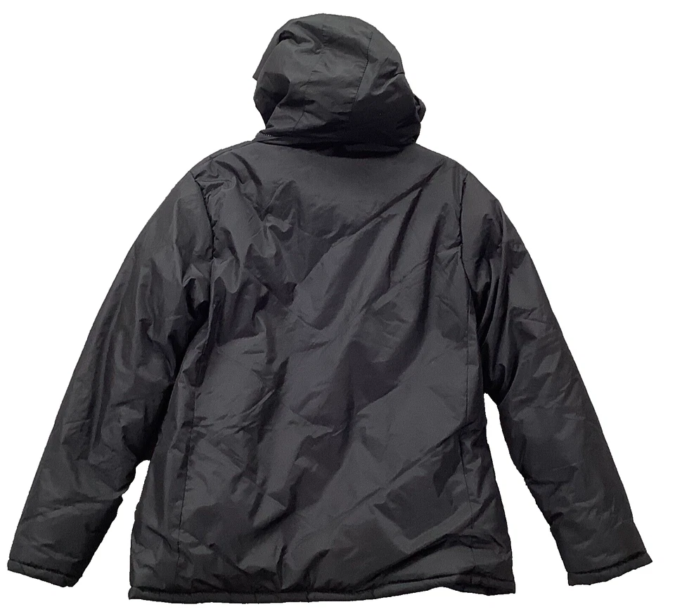 KC Collections Chaqueta Para Hombre Grande Negro Abrigo Abombado con Capucha Poliéster Acolchado Cálido Foto 2 de 4