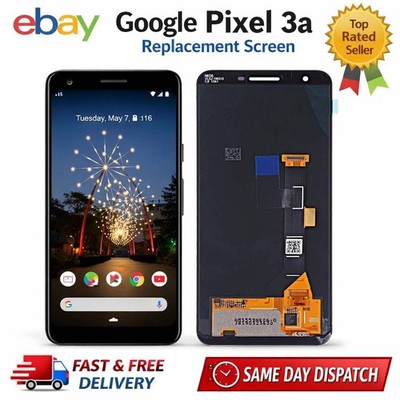 Für Google Pixel 3a Ersatz LCD Touchscreen Display ohne Rahmen Baugruppe SCHWARZ