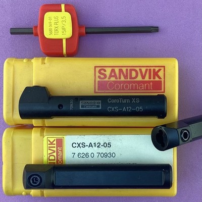 SANDVIK  CXS-A12-05    5mm Coroturn XS Adaptor / Tool Holder 12mmOD  Machinist