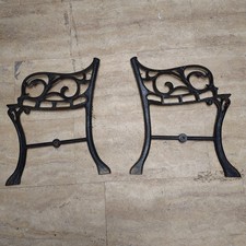 Bellissime estremità da banco in ghisa originali