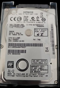 Hitachi 500 GB 2.5" SATA HDD | Ready to Use | Tested 19€