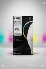 💚 BNIB Calex Smart Multi Color LED Lamp Candle Bulb 5 Watt App Controlled 💜