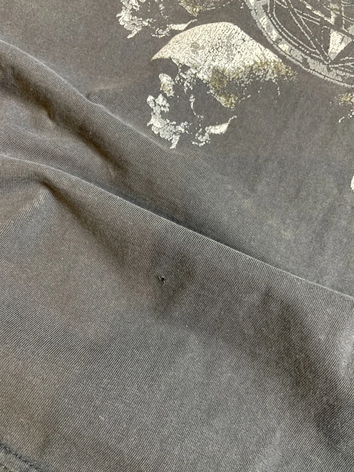 Dimmu Borgir Metal L Vintage Años 90 Desgastado Doble Cara Foto 3 de 4