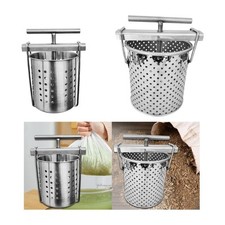 Manual Press Barrel with Handle 304 Stainless Steel for Outdoor Kitchen Home
