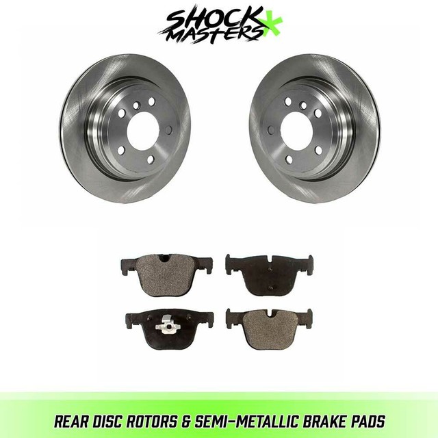 Rear Disc Rotors & SemiMetallic Brake Pads for BMW 428i Gran Coupe w