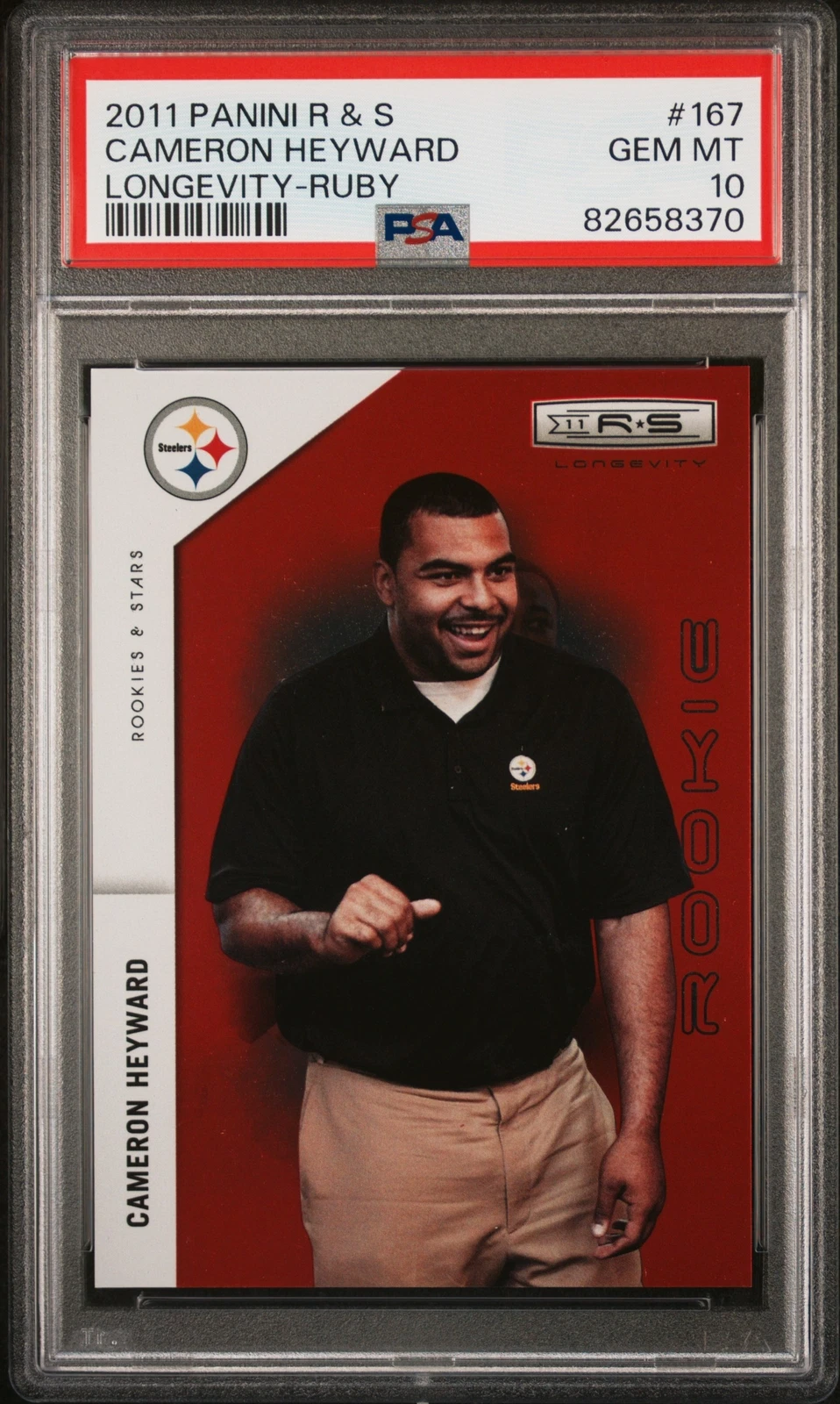 Cameron Heyward Panini Rookies & Stars #167 Longevity-Ruby