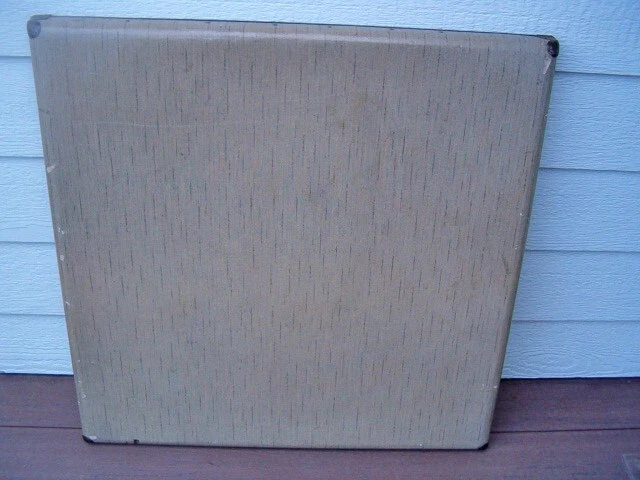 Mesa de Tarjetas Plegable Samsonite Modelo 7706 Vintage Marco de Madera Estampado Superior Foto 3 de 4