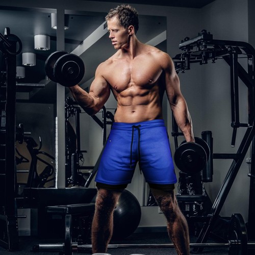 UGW Men's Gym Workout Running Shorts 2 in 1 Mesh Athletic Shorts with Inseam ... - Picture 8 of 8