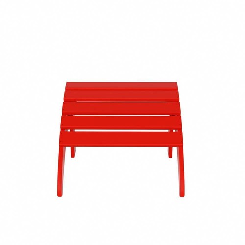 WESTIN OUTDOOR Patio Furniture Folding Ottoman Plastic Outdoor UV Resistant Red - Picture 2 of 7