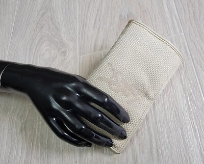 Vintage YVES SAINT LAURENT YSL Wallet Rive Gauche Canvas Leather